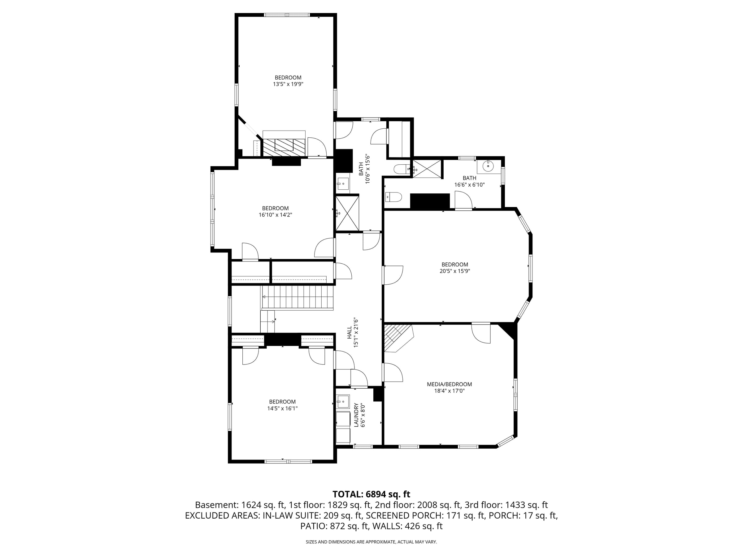 Third floor plan