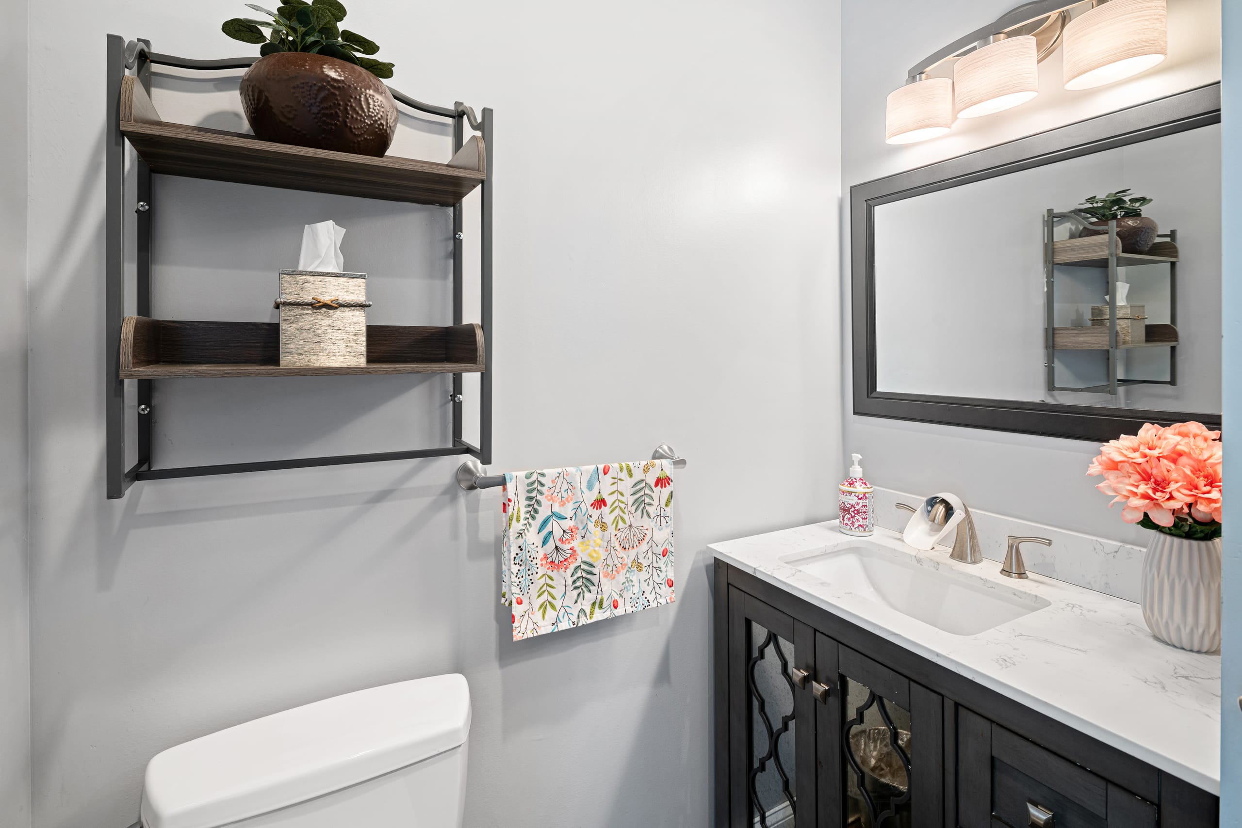 In-law suite vanity, marble top