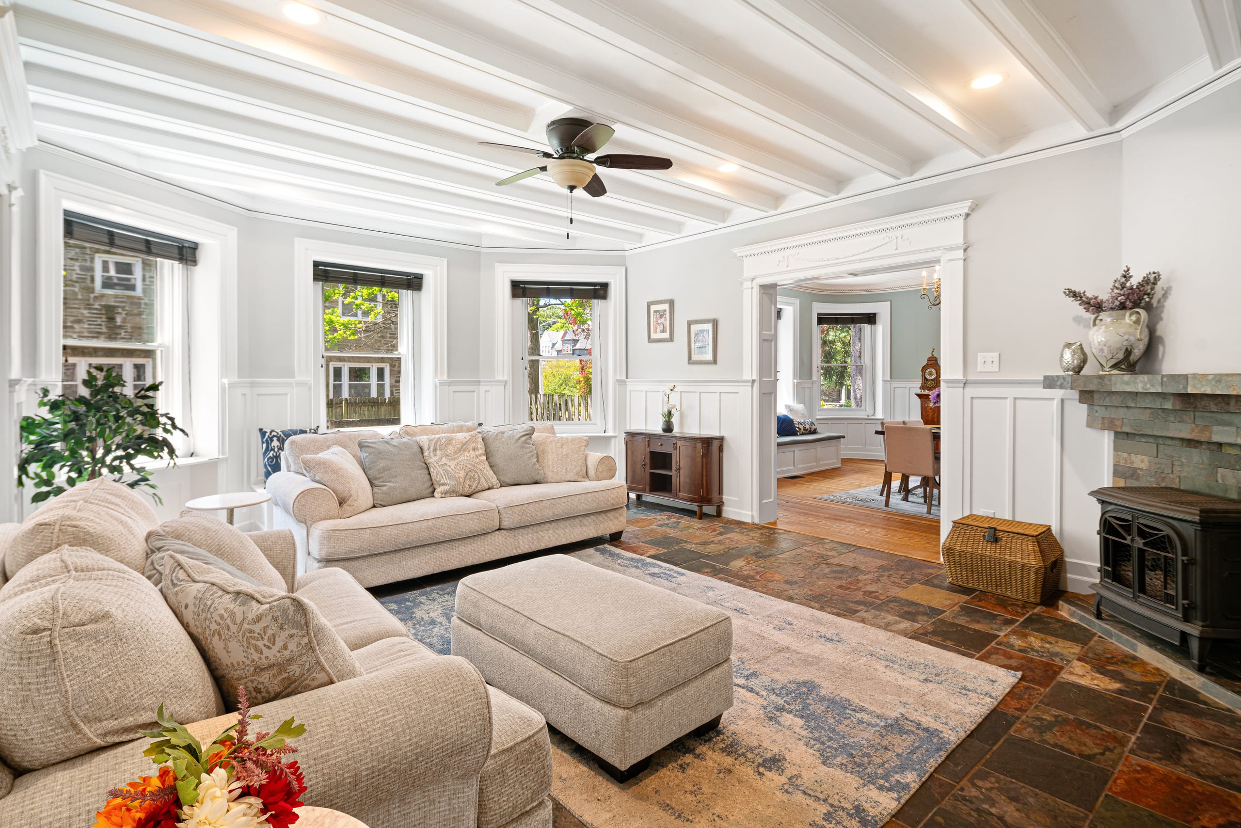 Living Room & Fireplace